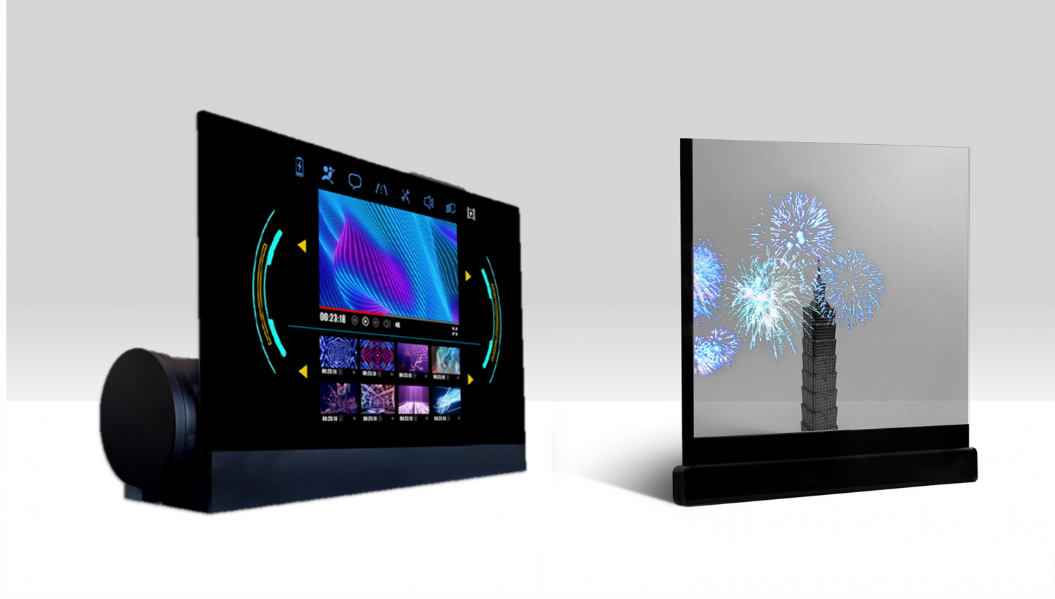 可卷式、折迭性、高透明